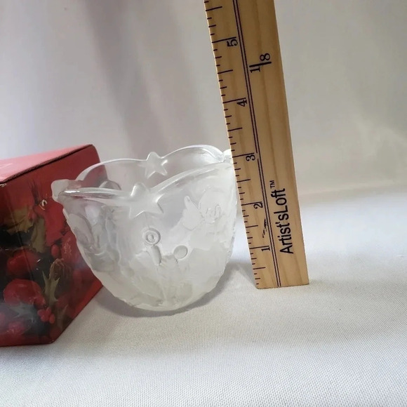 -Mikasa Holiday Lights Votive Tea Light Candle holder Angels Christmas - Picture 5 of 6